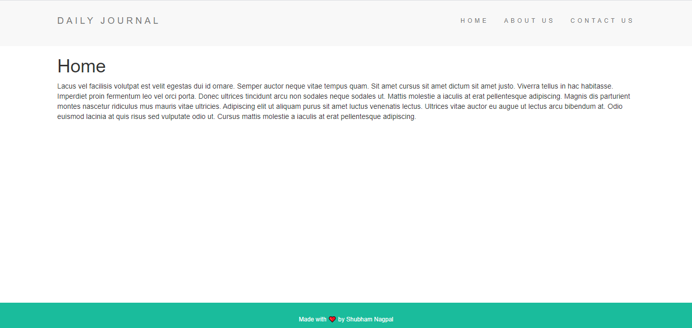 Personal Blog
